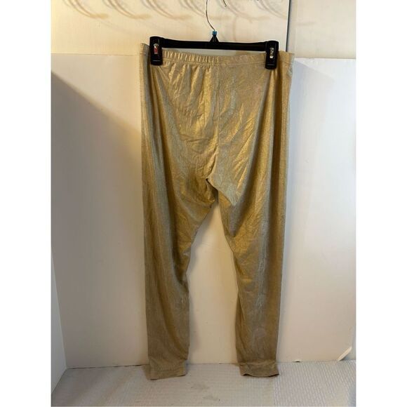 Eye candy leggings shiny nude color large L rn#63619 - Picture 3 of 6